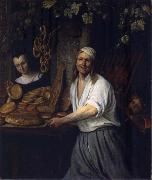 Jan Steen The Leiden Baker Arent Oostwaard and his wife Catharina Keizerswaard oil painting artist